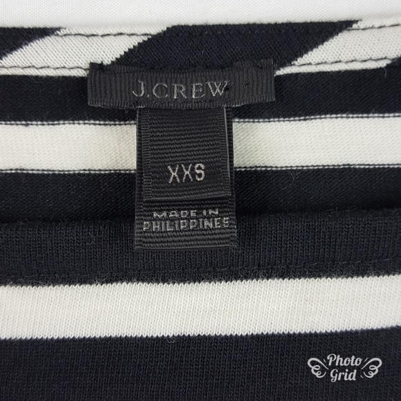 J Crew Tulle Cuffed Stripe T-Shirt - Picture 7 of 8